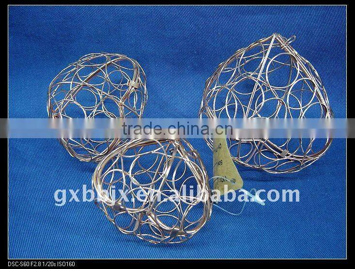 Peach metal wire festival handicraft decoration wall art