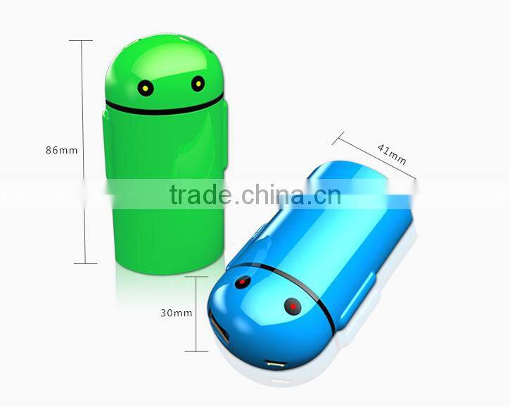2015 unique Android shape power bank 5200mAh