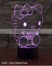 USB cable 3D desktop light dog shape optical illusion kids night light