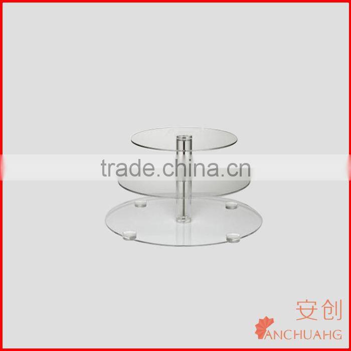 3 tires acrylic food display case perspex bakery showcase