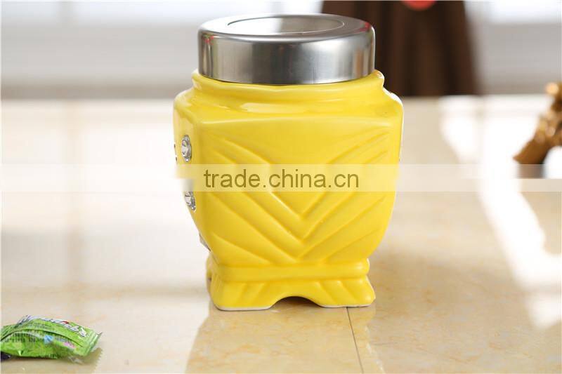 colorful kitchen ceramic canister set