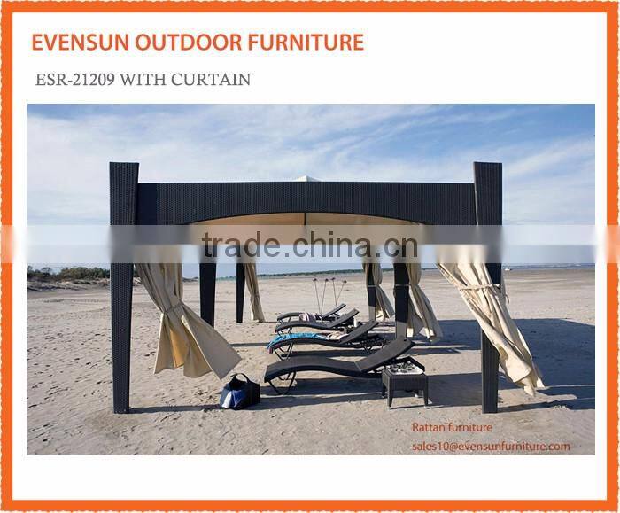 High Quanlity flat roof garden gazebo