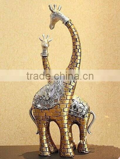 Couples dolphins for home resin decoration