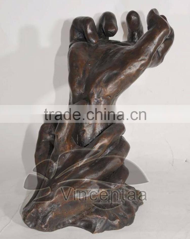 Popular Design Metal Craft Art Open Hand Sculpture