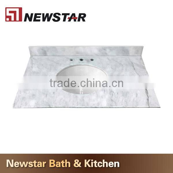 Made in China White carrara Marble Vanity Tops