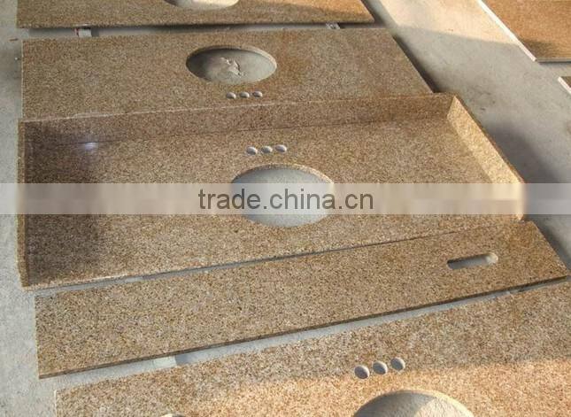 China Golden sunset yellow G682 granite bathroom vanity tops