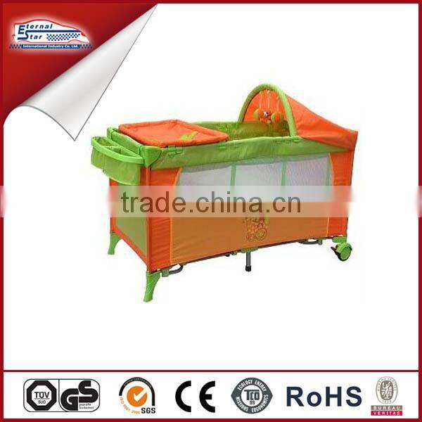 Multi function baby bed baby changing table rack baby playpen