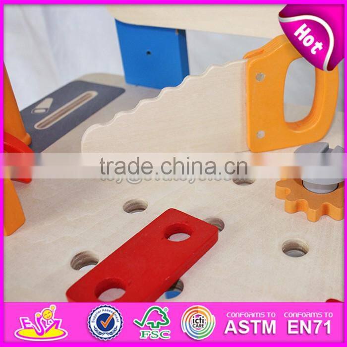 Best sale educational toys wooden kids tool bench W03D042