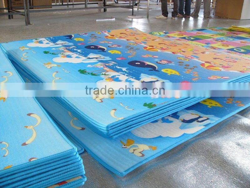 Outdoor Leisure PP Woven Foldable Beach Mat with full printing