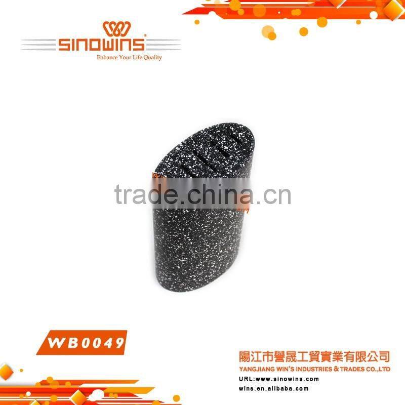 WB0048 Wooden Stand 3pcs Slotted Knife Block Different Colors