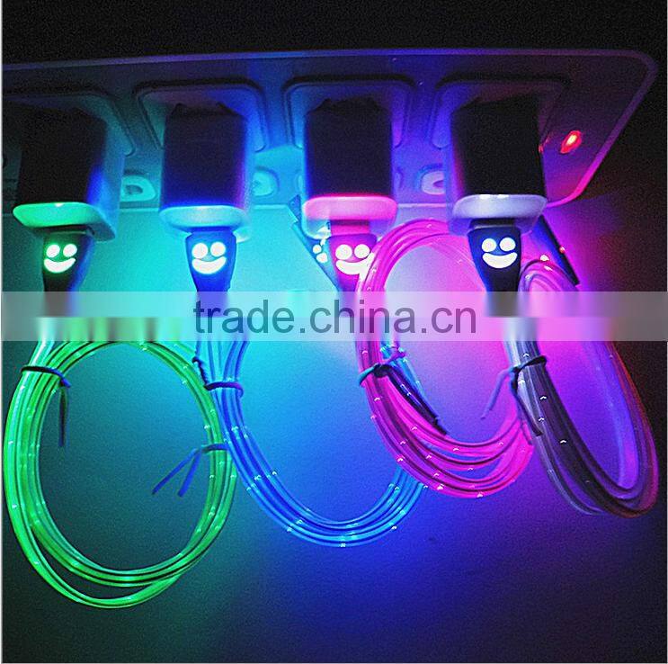1M cable micro USB with led