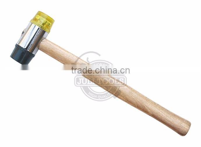 30mm Steel Tubular Handle Soft Face Hammer Two-way Mallet