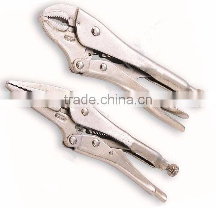 JL2101 Carbon Steel Curve Jaw Lock Grip Plier/Lock Wrench Pliers