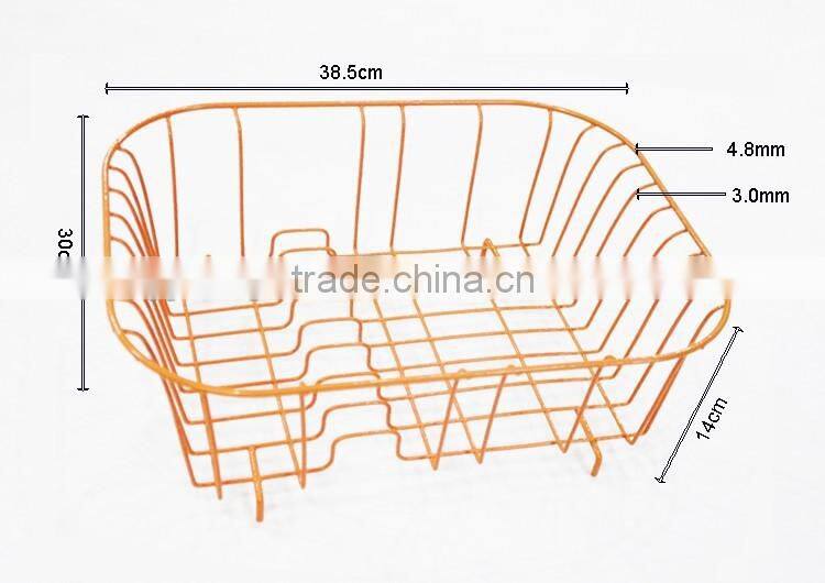 548-35 Kitchen Rectangle Coloring Metal Wire Dish Drying rack