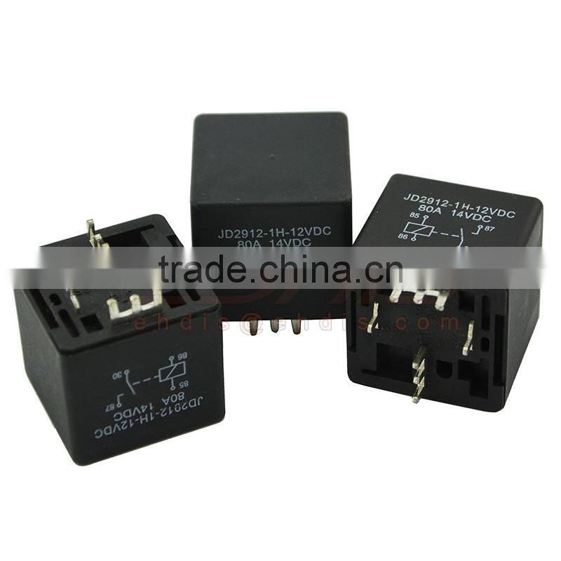 high quality 12V 24V 36V 48V 72V 80 amp PCB relay SPST relay with 4pin