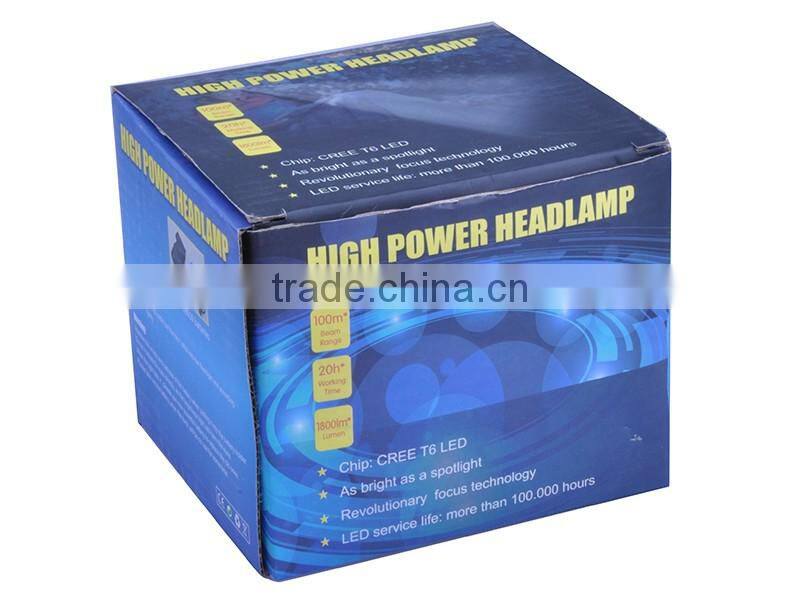 XQ41T6 T6 LED 1600lm Headlamp Power Camping Head Light Head Flashlight For Wholesale