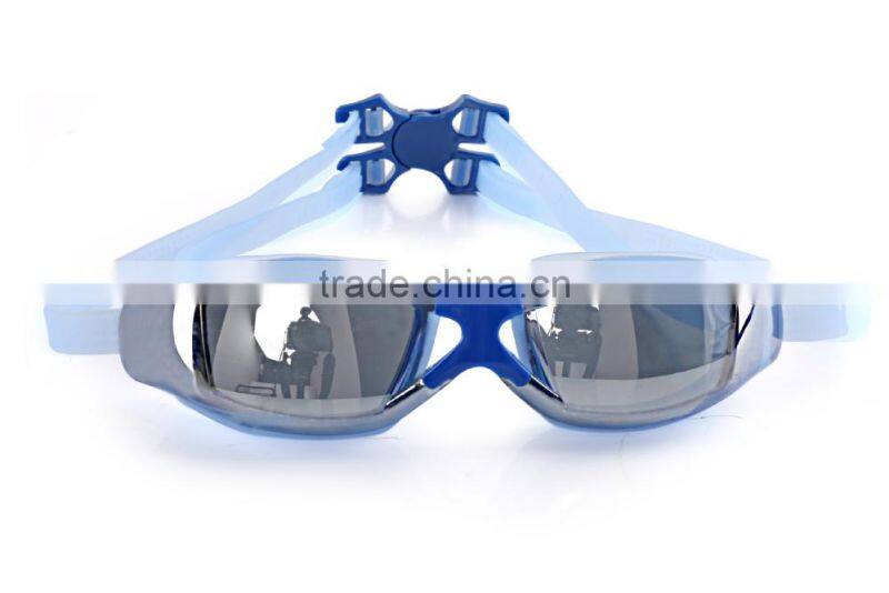 Best Selling Non Fog One Piece Silicone Mirrored Swim Glasses
