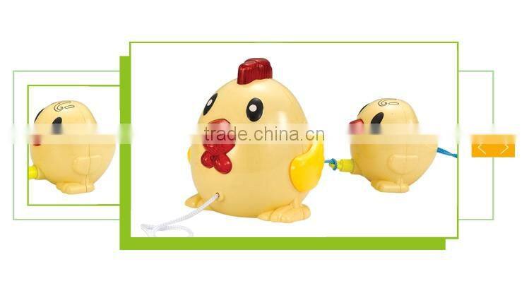 New product cartoon plastic animal mechanicals pull string toy