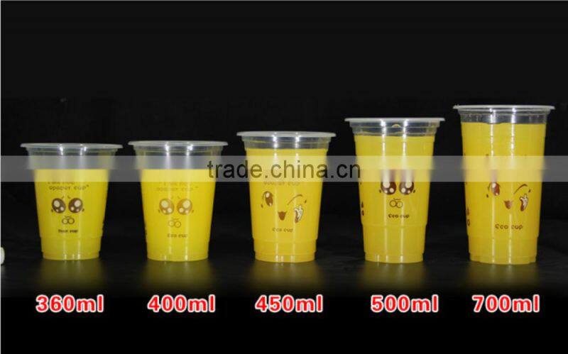 Hot Sale Disposable Plastic Cup,Juice Cup,Drinking Cup With Lid