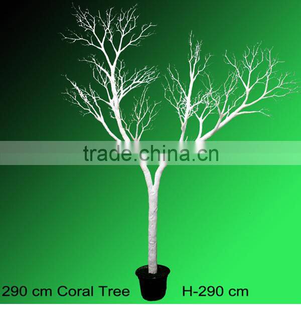 Artificial coral tree for indoor wedding decoration large wedding tree