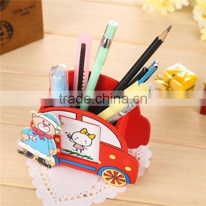 christmas car small gift wholesale wood pencil holder
