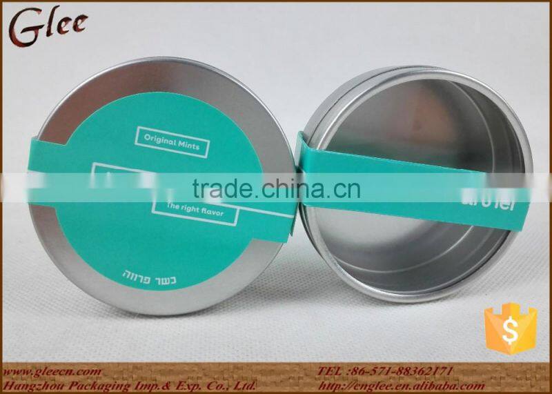 First quality round tin box with PVC window for wholesale