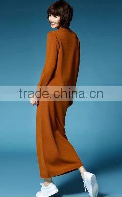 2016 New Latest Spring Autumn Women 2 Pieces Suits Loose Sweater Pullover Plus Skirt