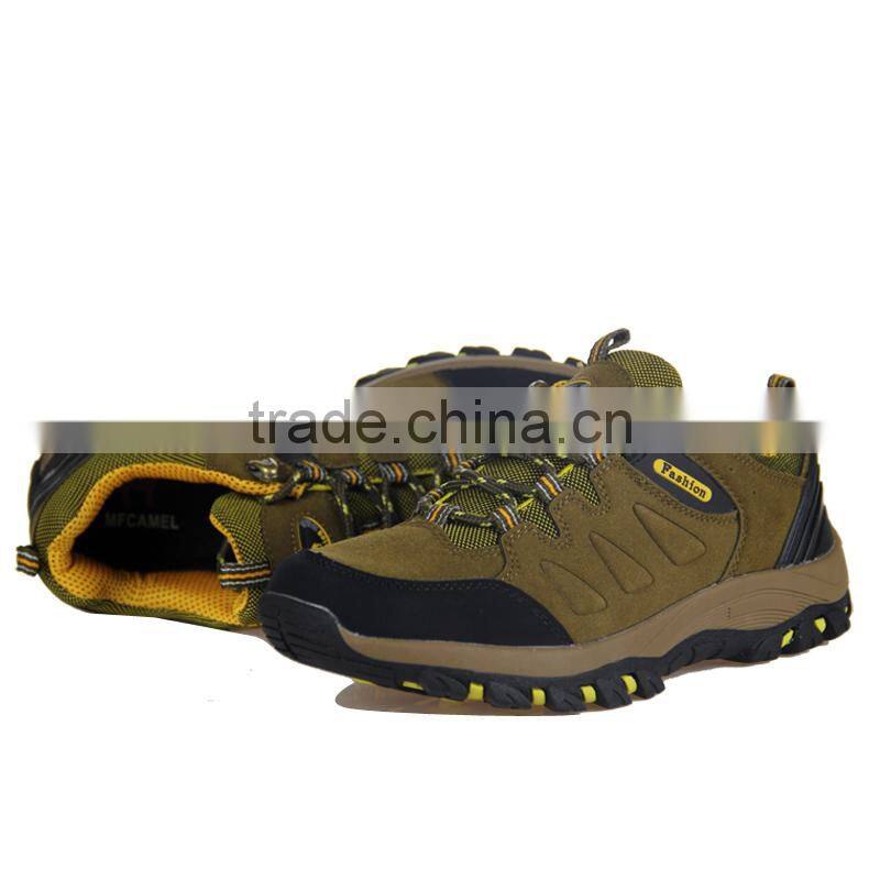 Outdoor climbing shoes anti-skidding to travel or walk for mens, adult climbing boot, outdoor shoe for worker made in jinjiang