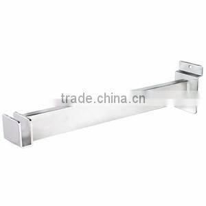 Chrome Plated Slatwall 12in. Brackets for Rectangular Tubing
