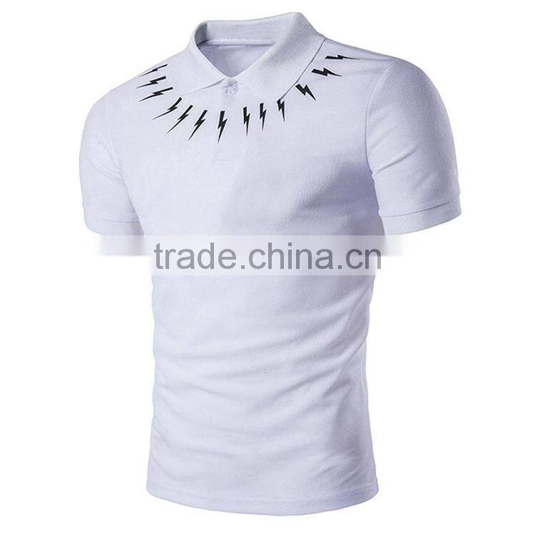 2017 Lightning Printing Polo T-shirts Men