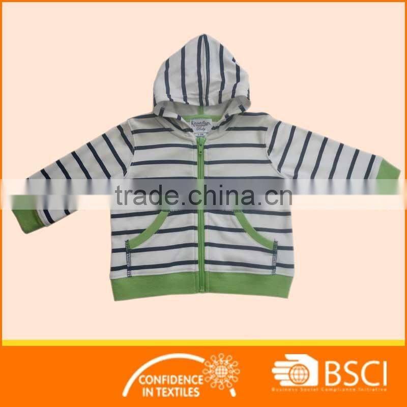 Spring And Autumn Striped Cotton Soft Baby Jackets