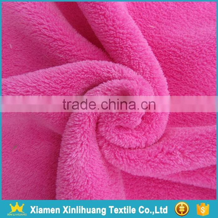 China Manufacturer 100% Polyester Warp Reversible Coral Fleece Fabric