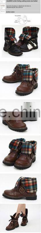 2sbd0835 winter folding walking boots stud belted