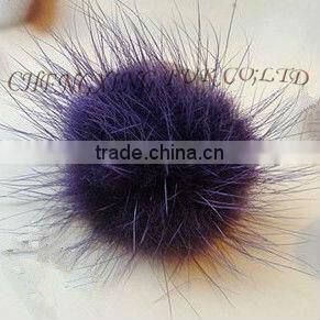 CX-F-01 Mink Fur Cute Ball Fashion Ring