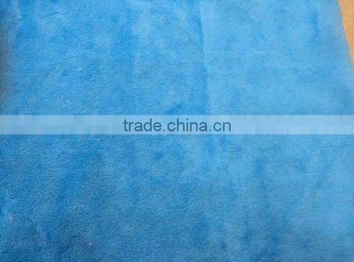 China Supplier Knitted Plush Solid Polyester Soft Toys Fur Fabric