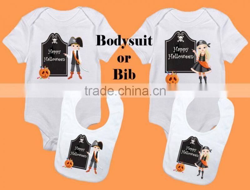 Halloween Baby Bodysuit, Bib or Toddler Shirt Custom My 1st Text,Personalized Unique Halloween Costume Baby Boy Girl Clothes