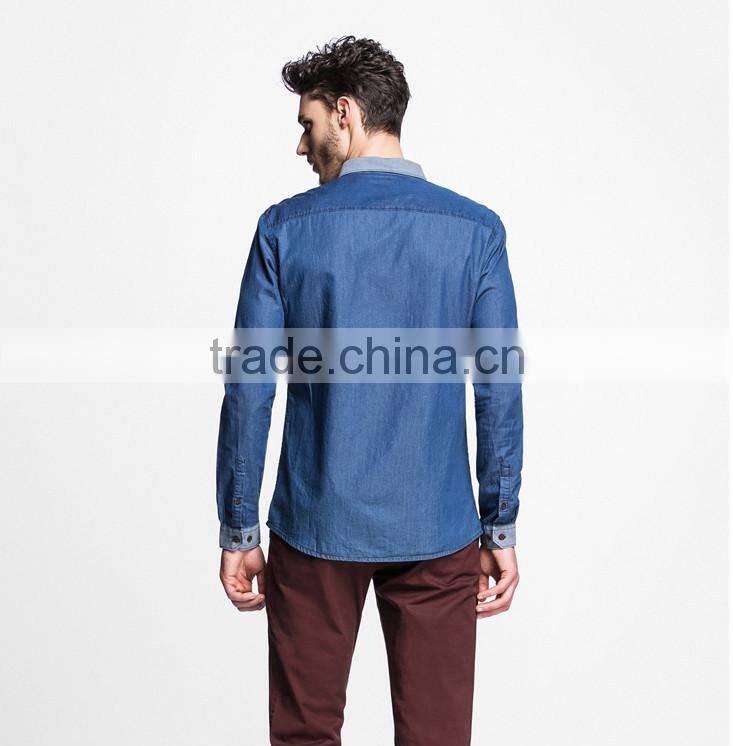 hot sale long sleeve jeans denim shirts wholesale