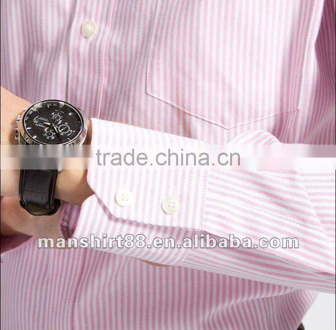 latest fashion design mens striped oxford shirt