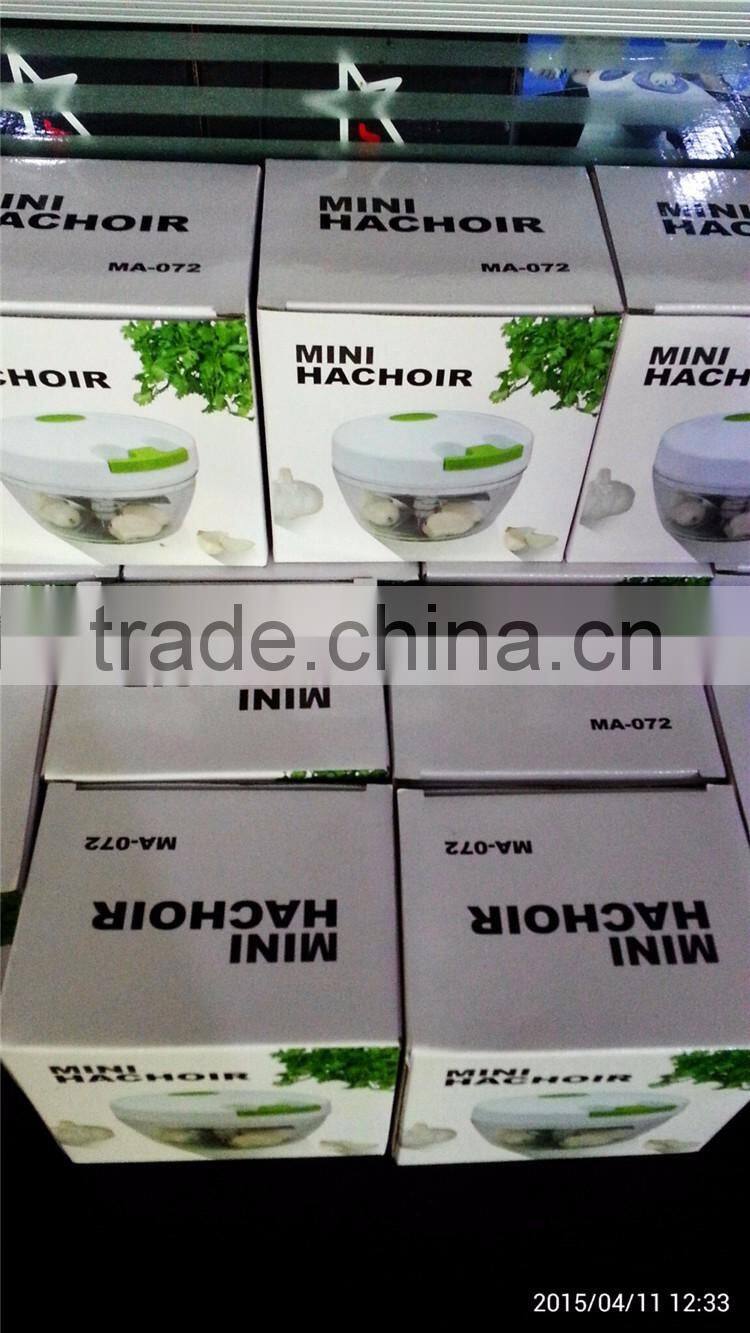 Hand chopped onion garlic shredder ,multi-function manually pull on the rope meat grinder machine