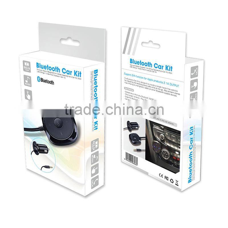 Factory Outlet New BC20 Car Bluetooth Handsfree Car Bluetooth Audio Receiver Car Bluetooth AUX