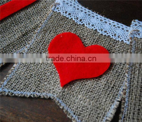 wholesale wed gift, gift for wed burlap and felt bunting