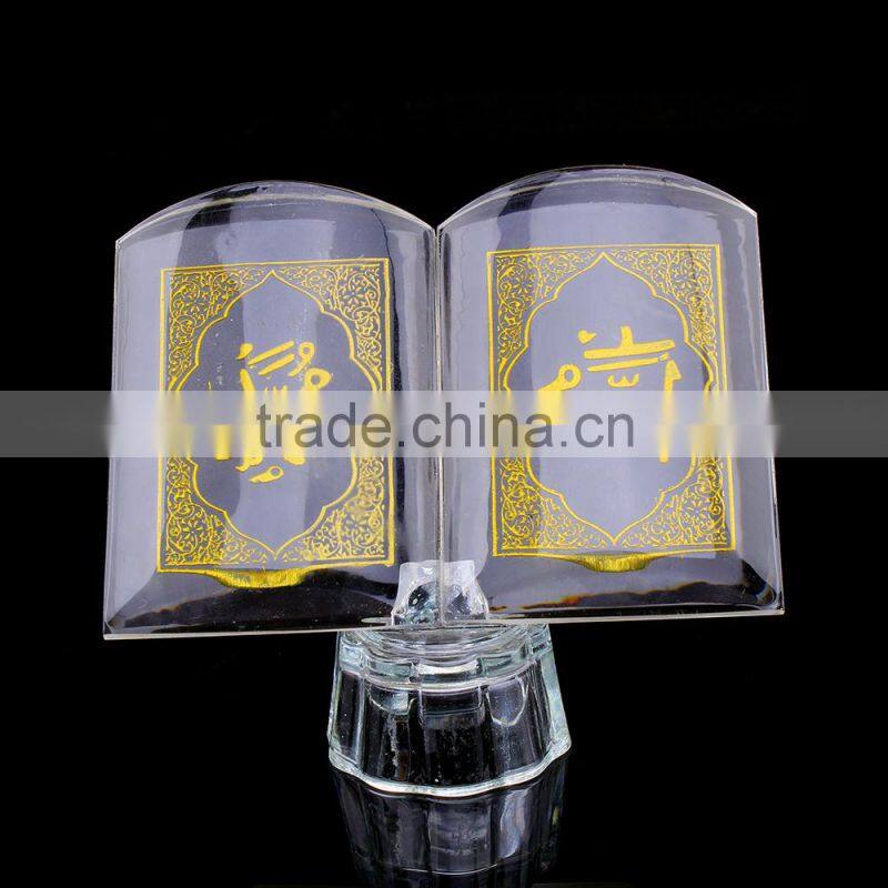 Imitation Exquisite Colors Crystal Bible Book For Islamic Wedding Gifts