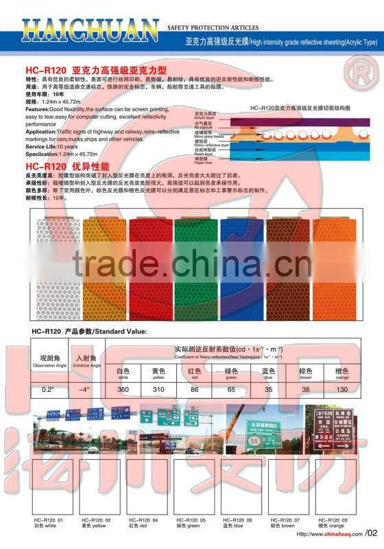 Reflective Film Reflective Sheeting Roadway Reflective Film Reflective Sheeting (High Intensity Grade,Acrylic Type)