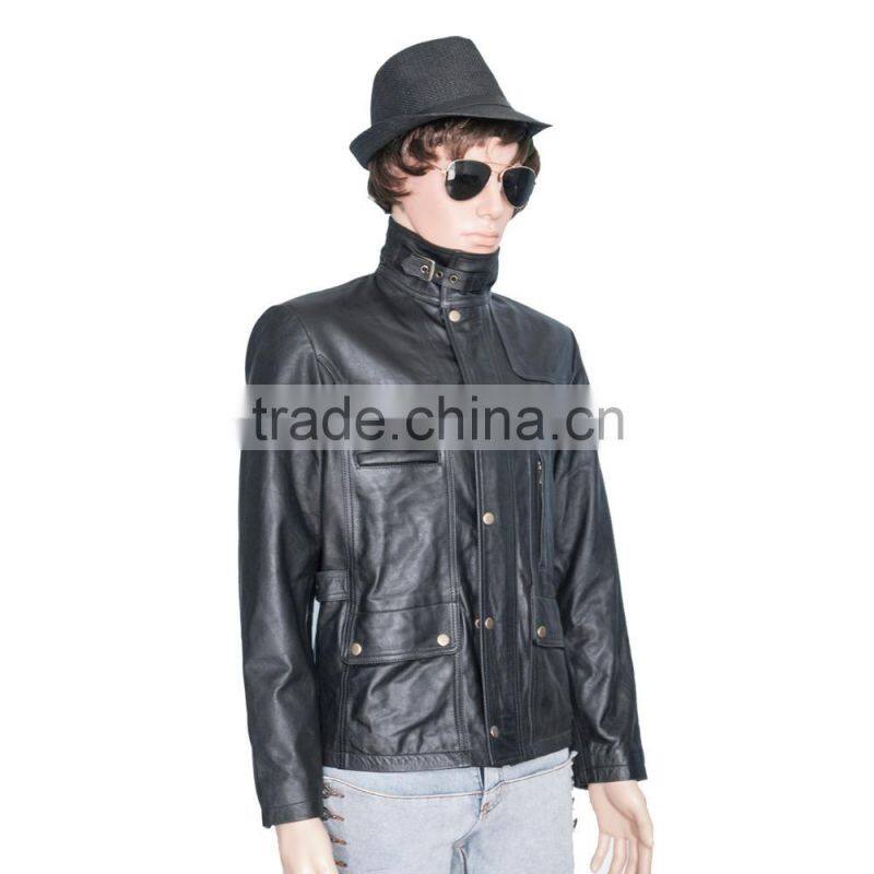 2016 Hot selling leather jacket for men
