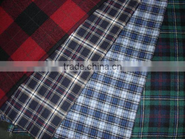 grid printed flannel