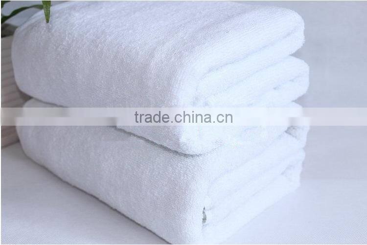 High quality cotton white bath towel for hotel use