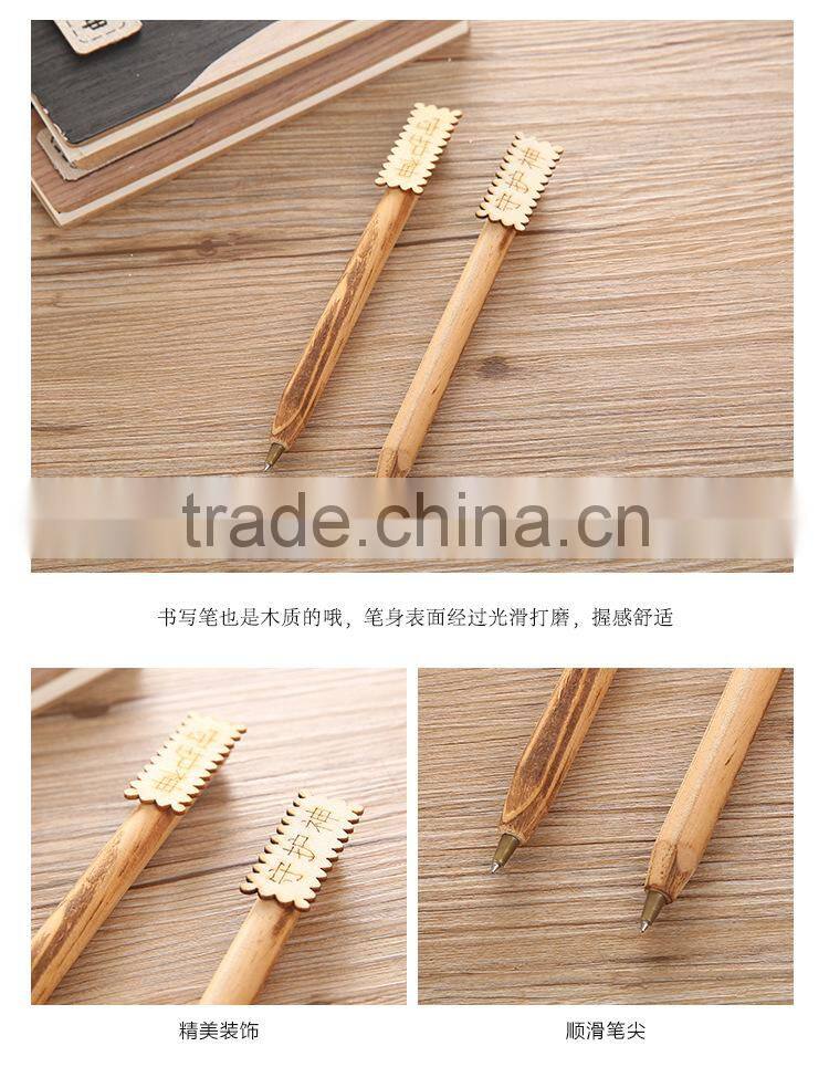 Hot sale spirited away no face man cute cartoon wood cover anime paper notebook for students