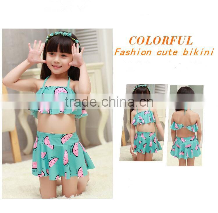 Lovely girl super bikini swimwear beautiful little children girl bikini swimwear