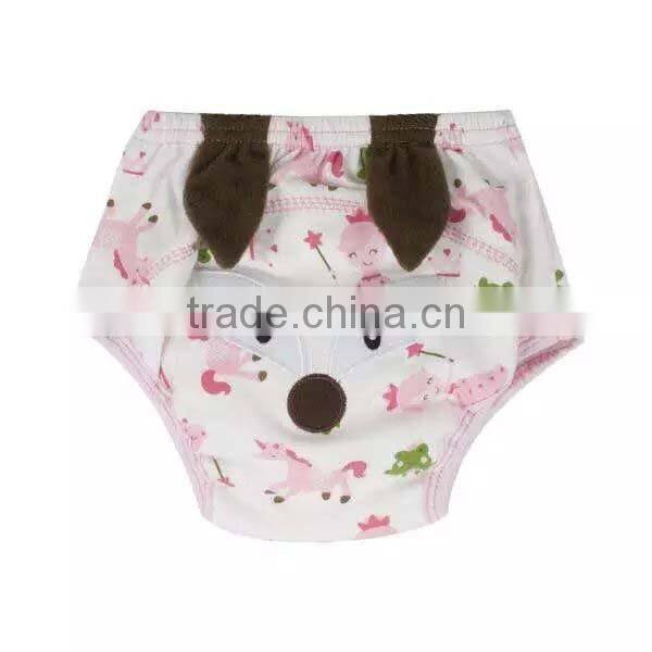 lovely monkey style soft cotton washable baby cloth diaper nappy