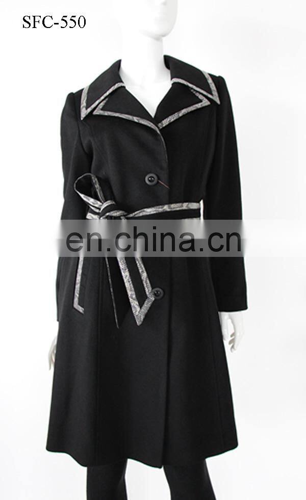 High quality best sell women outwear cashmere fashion coats